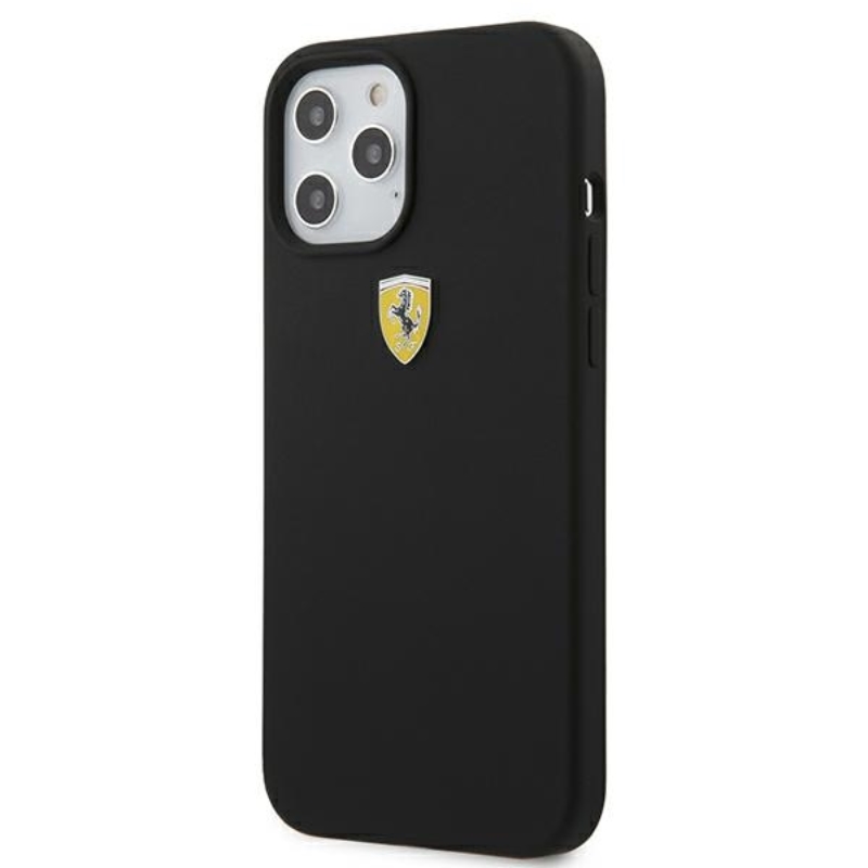 Ferrari On Track Silicone – Etui iPhone 12 / iPhone 12 Pro (czarny)