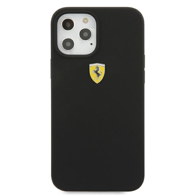 Ferrari On Track Silicone – Etui iPhone 12 / iPhone 12 Pro (czarny)