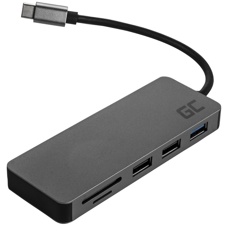 Green Cell - Stacja dokująca HUB USB-C HDMI 4K DEX SD & MicroSD card slot USB 3.0