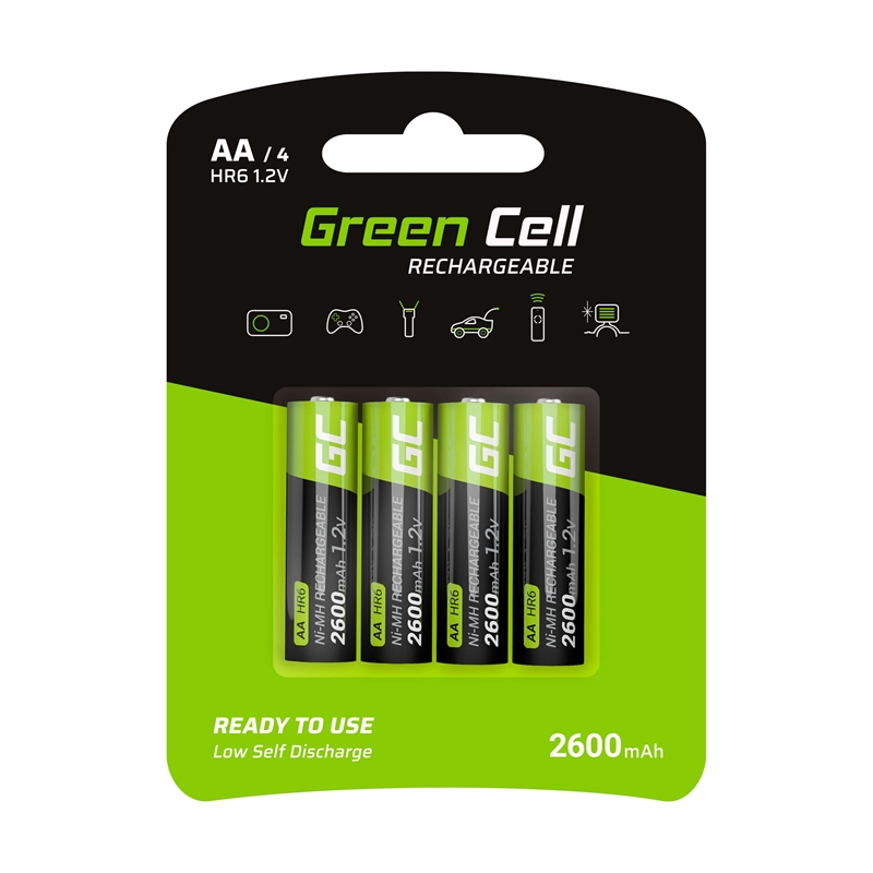 Green Cell - 4x Akumulator AA HR6 2600mAh