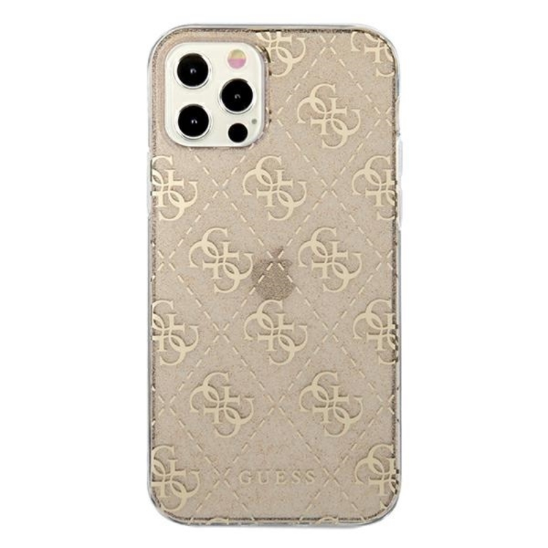 Guess 4G Glitter - Etui iPhone 12 Pro Max (Gold)