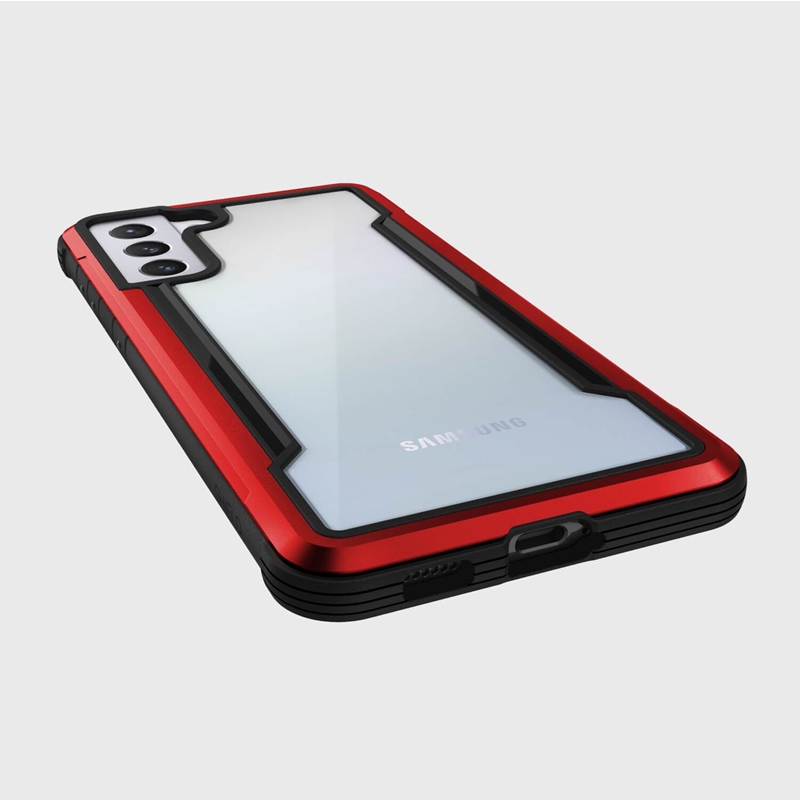 X-Doria Raptic Shield - Etui aluminiowe Samsung Galaxy S21+ (Antimicrobial protection) (Red)