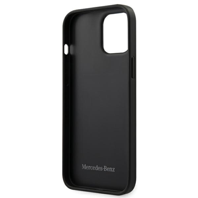 Mercedes Leather Wave Line - Etui iPhone 12 Pro Max (black)