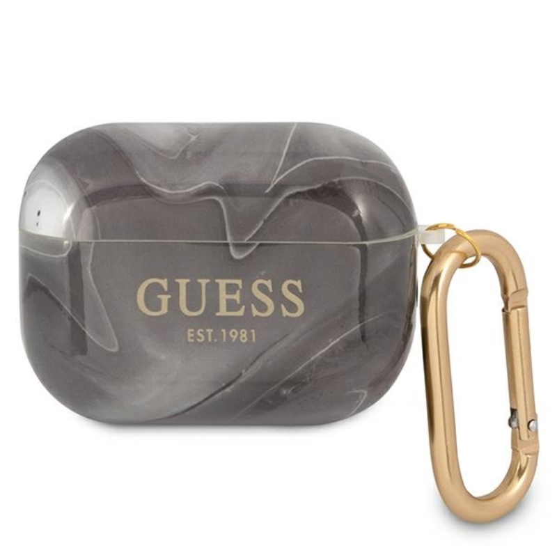 Guess Marble Est. - Etui Airpods Pro (czarny)