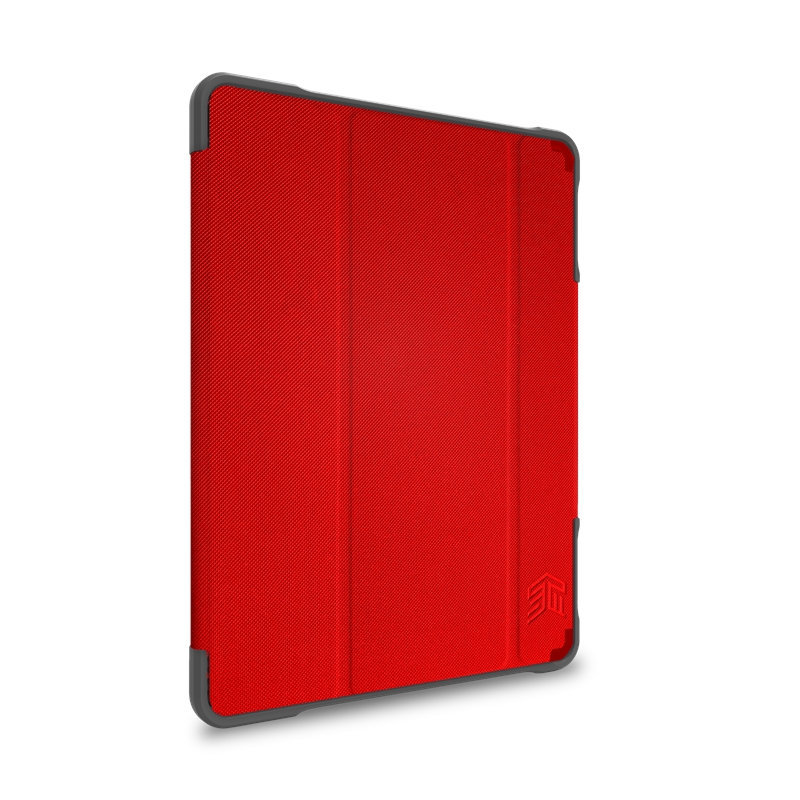 STM Dux Plus Duo - Etui pancerne iPad 10.2" (2021-2019) MIL-STD-810G z uchwytem Apple Pencil (Red)