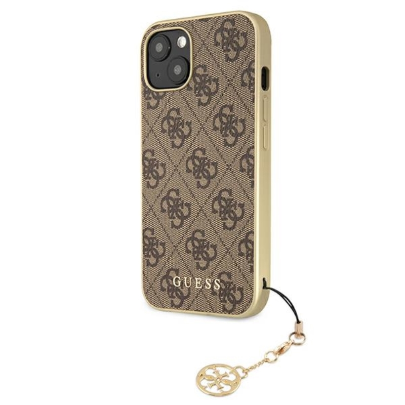 Guess 4G Charms Collection - Etui iPhone 13 Mini (brązowy)