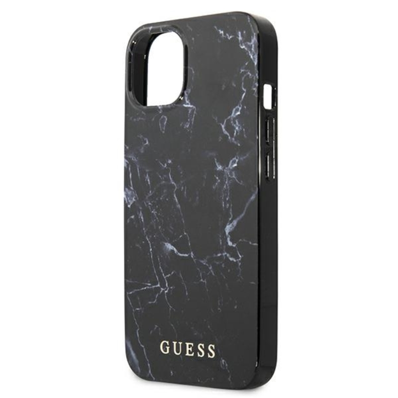 Guess Marble - Etui iPhone 13 mini (czarny)