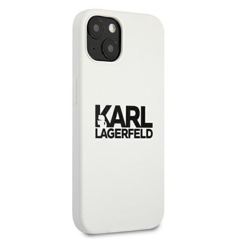 Karl Lagerfeld Silicone Stack Logo - Etui iPhone 13 (biały)