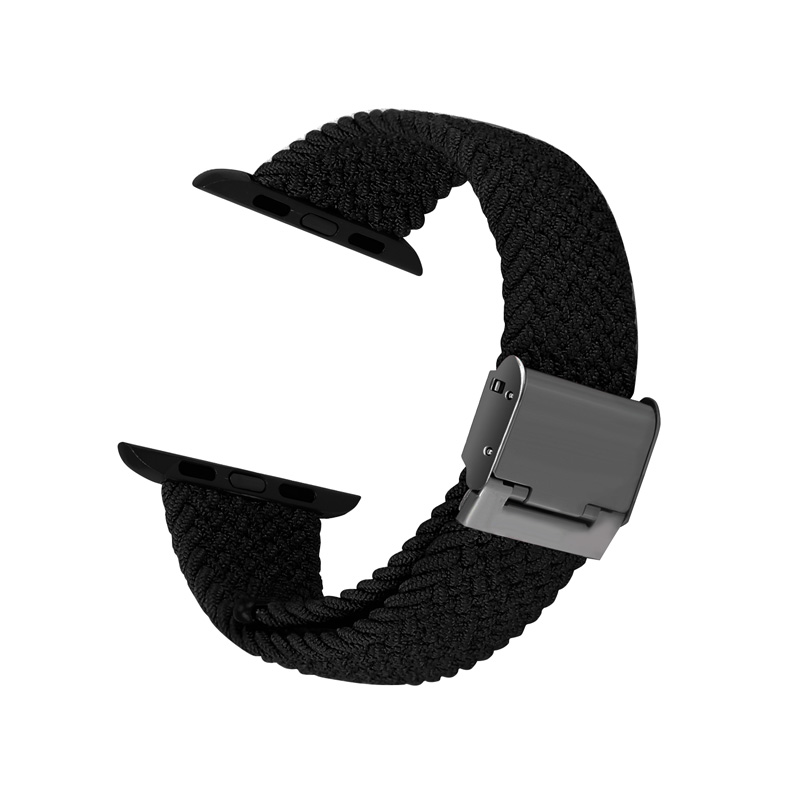 Crong Wave Band – Pleciony pasek do Apple Watch 38/40/41 mm (grafitowy)