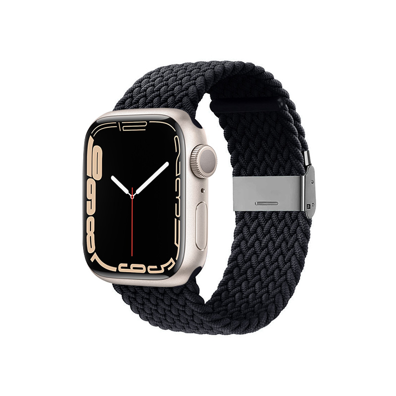 Crong Wave Band – Pleciony pasek do Apple Watch 42/44/45/49 mm (grafitowy)