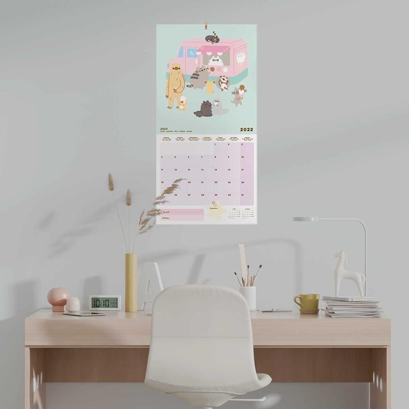 Pusheen - Kalendarz ścienny 2022 rok z kolekcji Foodie 30 x 30 cm