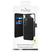 PURO Wallet Detachable - Etui 2w1 Samsung Galaxy S22+ (czarny)