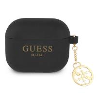 Guess 4G Charms Silicone Case  - Etui AirPods 3 (Black)