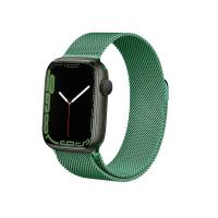 Crong Milano Steel – Pasek ze stali nierdzewnej do Apple Watch 38/40/41 mm (zielony)