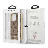 Guess 4G Collection MagSafe - Etui iPhone 13 Pro (brązowy)