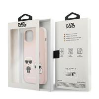 Karl Lagerfeld Slilicone Karl & Choupette Magsafe - Etui iPhone 13 (różowy)