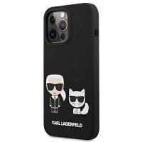 Karl Lagerfeld Slilicone Karl & Choupette Magsafe - Etui iPhone 13 Pro Max (czarny)