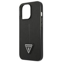 Guess Saffiano Triangle Logo Case – Etui iPhone 13 Pro Max (czarny)