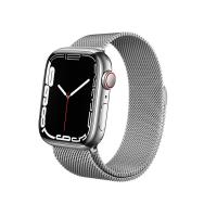 Crong Milano Steel - Pasek ze stali nierdzewnej do Apple Watch 38/40/41 mm (srebrny)