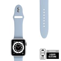 Crong Liquid - Pasek do Apple Watch 42/44/45/49 mm (błękitny)