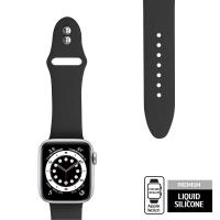 Crong Liquid - Pasek do Apple Watch 42/44/45/49 mm (czarny)