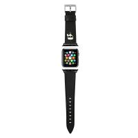 Karl Lagerfeld Saffiano Karl Head – Pasek do Apple Watch 42/44/45 mm (czarny)