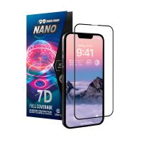 Crong 7D Nano Flexible Glass - Niepękające szkło hybrydowe 9H na cały ekran iPhone 14 Pro