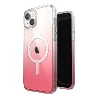 Speck Presidio Perfect-Clear + Ombre + MagSafe - Etui iPhone 15 Plus / 14 Plus z powłoką MICROBAN (Clear / Vintage Rose Fade)
