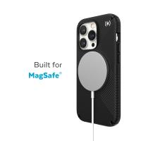 Speck Presidio2 Grip + MagSafe - Etui iPhone 14 Pro z powłoką MICROBAN (Black / Black / White)