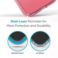 Speck Presidio Perfect-Clear + Ombre - Etui iPhone 14 Pro z powłoką MICROBAN (Clear / Vintage Rose Fade)