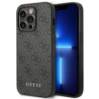 Guess 4G Metal Gold Logo – Etui iPhone 14 Pro (szary)