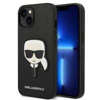 Karl Lagerfeld Saffiano Karl Head Patch Case – Etui iPhone 14 Plus (czarny)