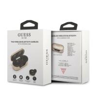Guess True Wireless Earphones BT5.0 5H - Słuchawki TWS + etui ładujące (złoty)