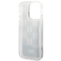 Karl Lagerfeld Monogram Liquid Glitter - Etui iPhone 14 Pro (czarny)