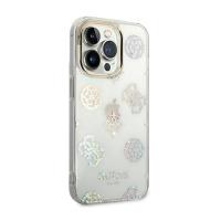 Guess Peony Glitter Case – Etui iPhone 14 Pro (Przezroczysty)