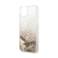 Guess Liquid Glitter Charms - Etui iPhone 14 Plus (złoty)