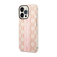 Karl Lagerfeld Mono Vertical Stripe - Etui iPhone 14 Pro (różowy)