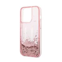 Karl Lagerfeld Liquid Glitter Big Logo Case - Etui iPhone 14 Pro (różowy)