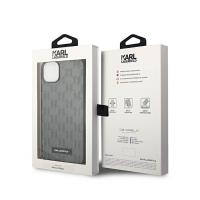 Karl Lagerfeld Saffiano Mono Metal Logo - Etui iPhone 14 Plus (szary)