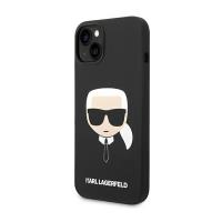 Karl Lagerfeld Silicone Ikonik Karl`s Head - Etui iPhone 14 Plus (czarny)