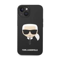 Karl Lagerfeld Silicone Ikonik Karl`s Head - Etui iPhone 14 Plus (czarny)