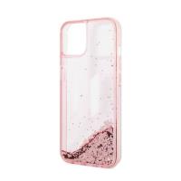 Karl Lagerfeld Liquid Glitter Big Logo Case - Etui iPhone 14 (różowy)