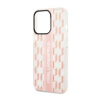 Karl Lagerfeld Mono Vertical Stripe - Etui iPhone 14 Pro Max (różowy)