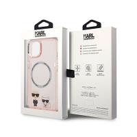 Karl Lagerfeld Karl & Choupette Aluminium MagSafe - Etui iPhone 14 Plus (różowy)