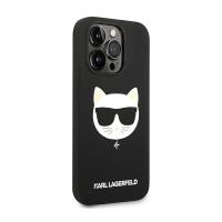 Karl Lagerfeld Choupette Head MagSafe Silicone - Etui iPhone 14 Pro (czarny)