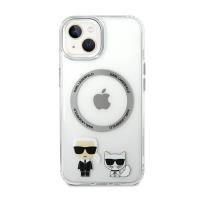 Karl Lagerfeld Karl & Choupette Aluminium MagSafe - Etui iPhone 14 (przezroczysty)