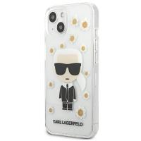 Karl Lagerfeld Iconic Karl Flower - Etui iPhone 13 (przezroczysty)