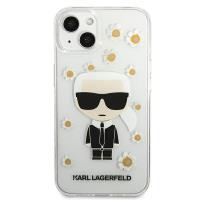 Karl Lagerfeld Iconic Karl Flower - Etui iPhone 13 (przezroczysty)