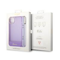 Guess Translucent Pearl Strap - Etui iPhone 14 Plus (fioletowy)
