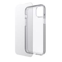 Speck Gemshell Bundle - Etui + szkło iPhone 14 Plus z połowką MICROBAN (Clear)